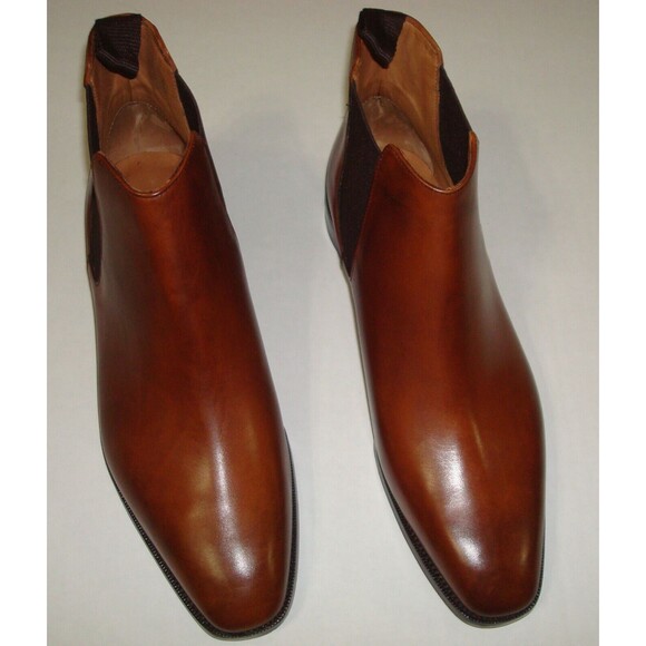 New Womens 7 8 8.5 NIB Ralph Lauren Collection Rexford Brown Leather Boot Italy - Picture 2 of 16